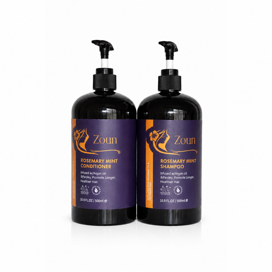 Zoun Hair Growth Rosemary Mint Shampoo & Conditioner Bundle