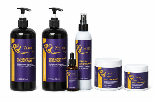 Zoun Complete Hair Growth Care Bundle